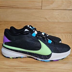 Nike Zoom Freak 5 Black Green Purple Made In Sepolia Basketball Shoe DX4985-002
